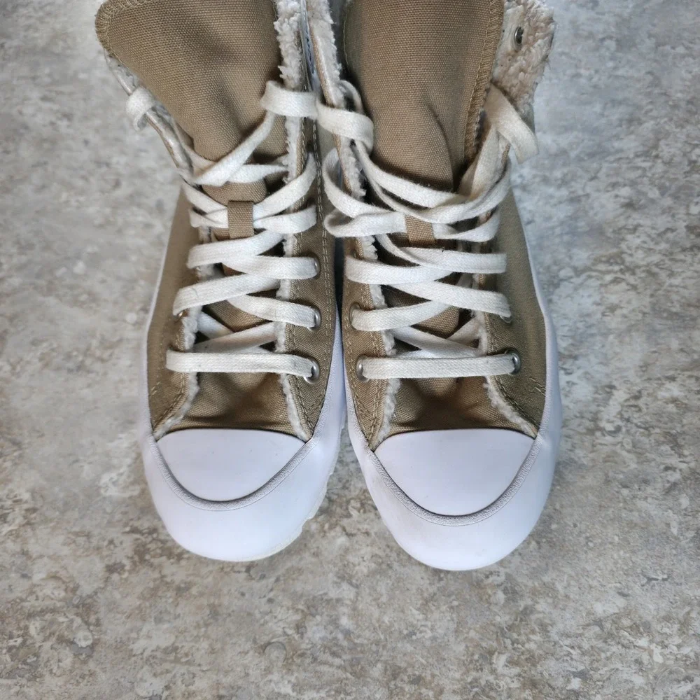 Converse Chuck Taylor Platform Nomad Womens 7‎ All Star High Lugged Tan Khaki